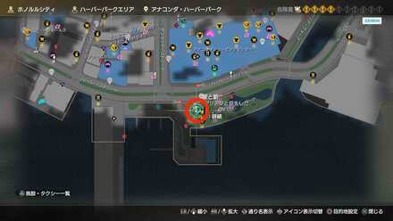 アナコンダ・ハーバーパークにいる子供と男のマップ