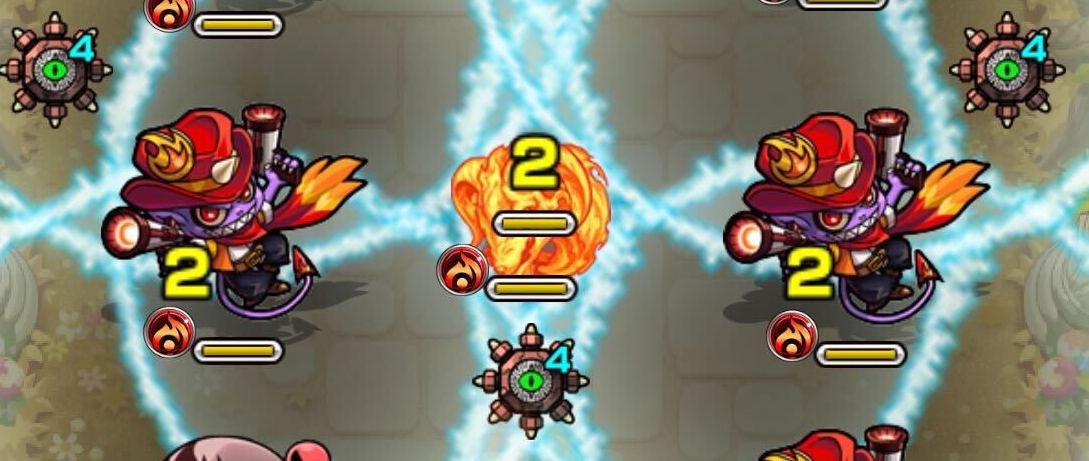 空中庭園3 複数の敵に触れる