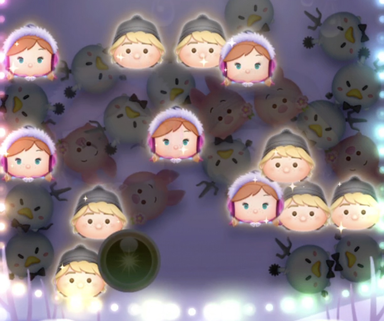 1種類のツムがクリストフに変化