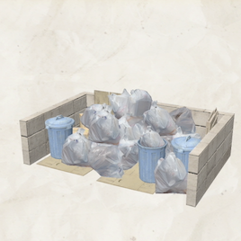 燃えるゴミ捨て場(大)