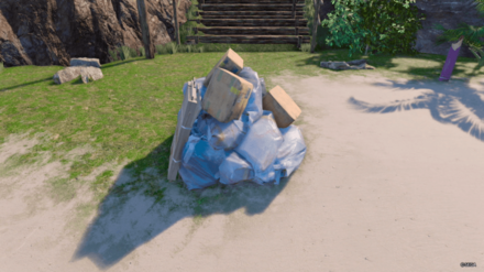 絶好調状態で布が出るゴミを壊す