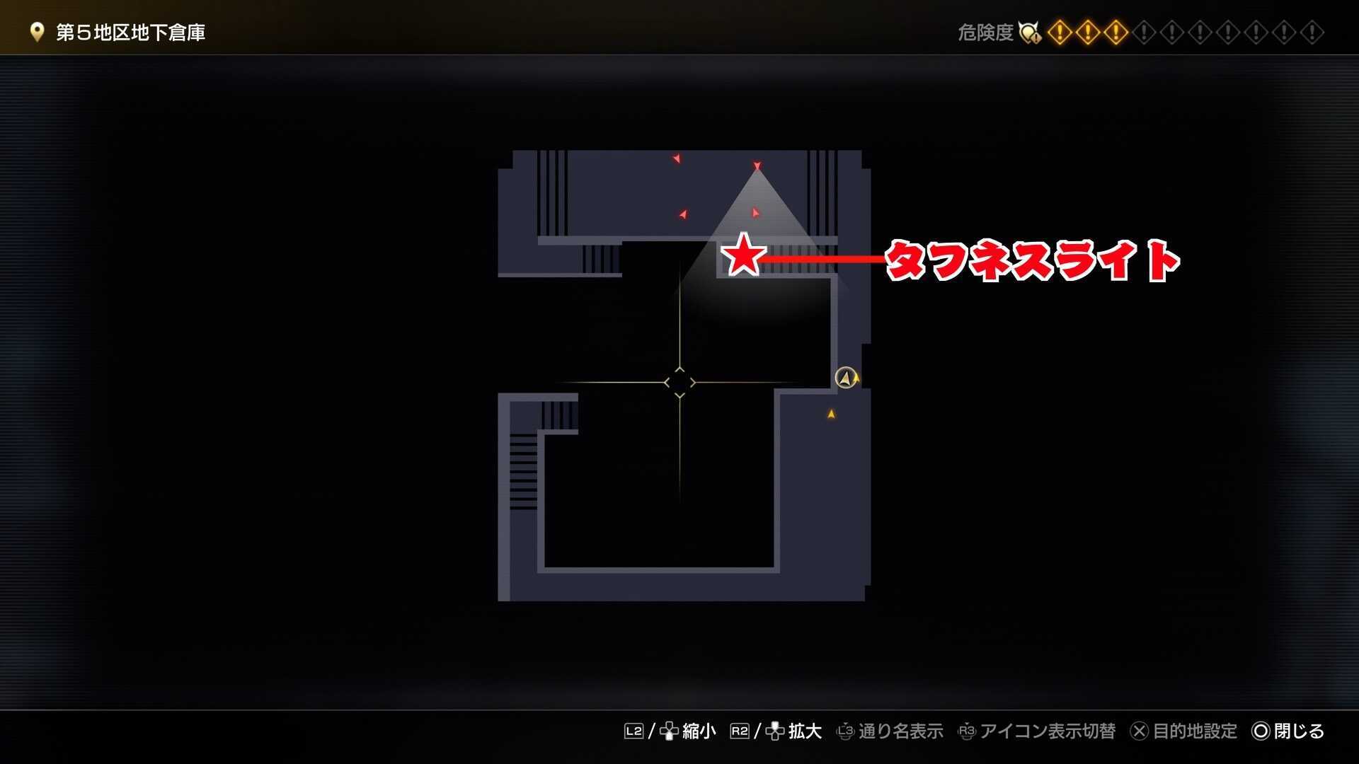 第5地区地下倉庫2のマップ