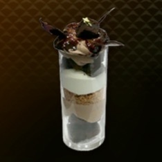 チョコレートパフェ画像