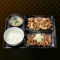牛皿・牛カルビ定食画像