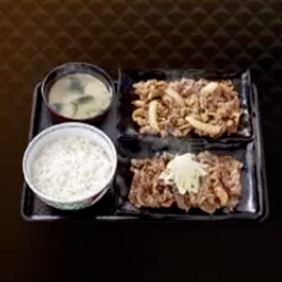 牛皿・牛カルビ定食画像