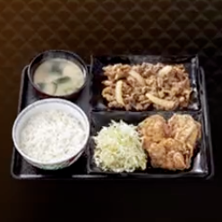 牛皿・から揚げ定食画像