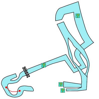 クッパキャッスルのコース画像