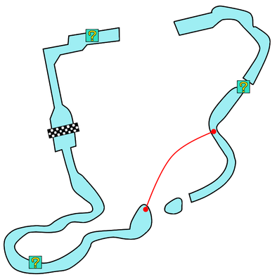 DSプクプクビーチのコース画像
