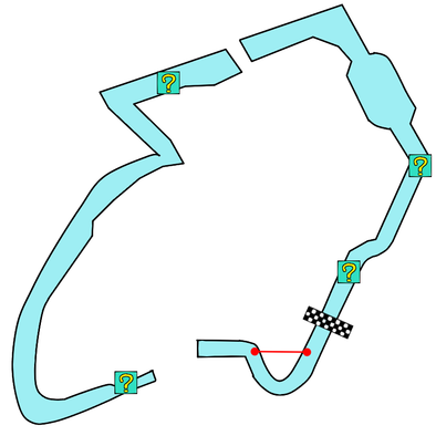パックンスライダーのコース画像