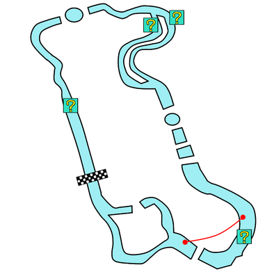 Wiiグラグラかざんのコース画像