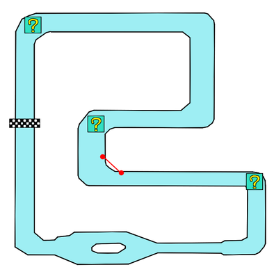 SFCレインボーロードのコース画像