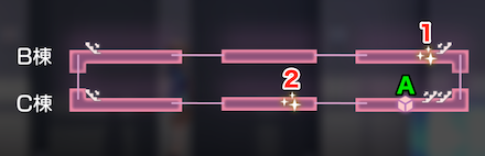 Day2 学習棟 4Fのマップ