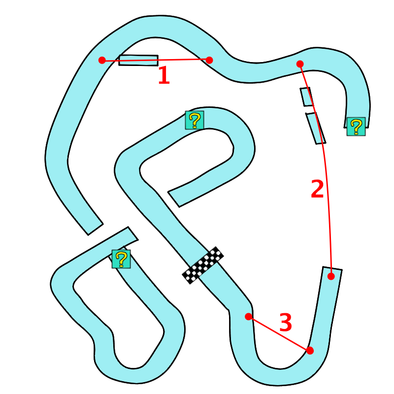 GBAリボンロードのコース画像
