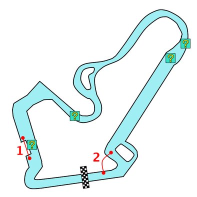 キノピオハーバーのコースマップ