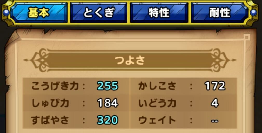 すばやさは321以上