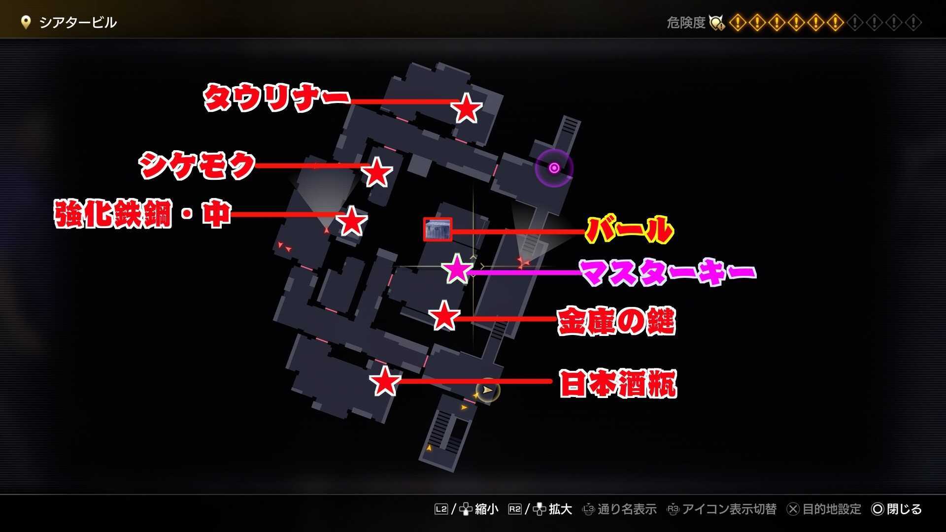 シアタービル3のマップ