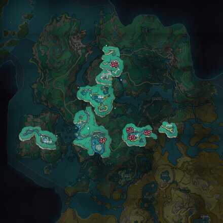 蒼霊の鯉マップ46~50(地下)
