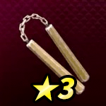 赤樫のヌンチャク画像