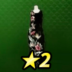 フローラルバードロングドレス画像