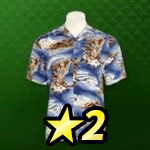 ブルーハワイアロハシャツ画像