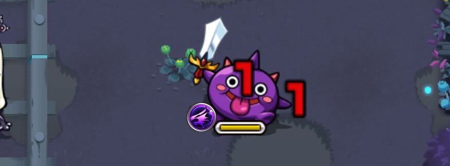 剣ザコに触れてから攻撃