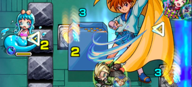 人魚雑魚とダメージウォール展開時の画像