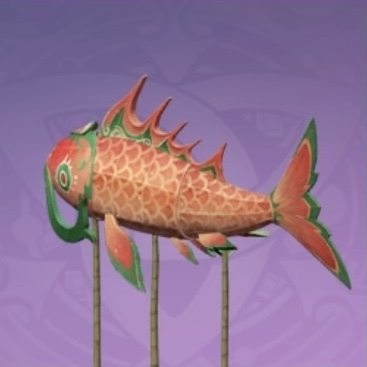 精巧な魚灯籠-「万事安鯉」の画像