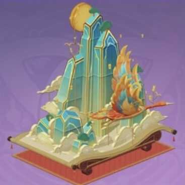 山月の間に漂う光の画像