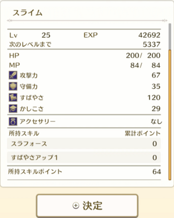 スキル2個持ちレベル22