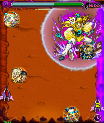 仙水忍のボス戦第1ステージ(1回移動後)