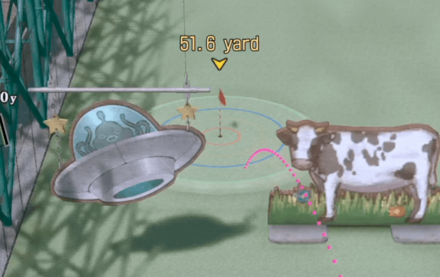 上級2球目の打つ位置