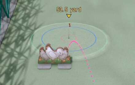 中級2球目の位置