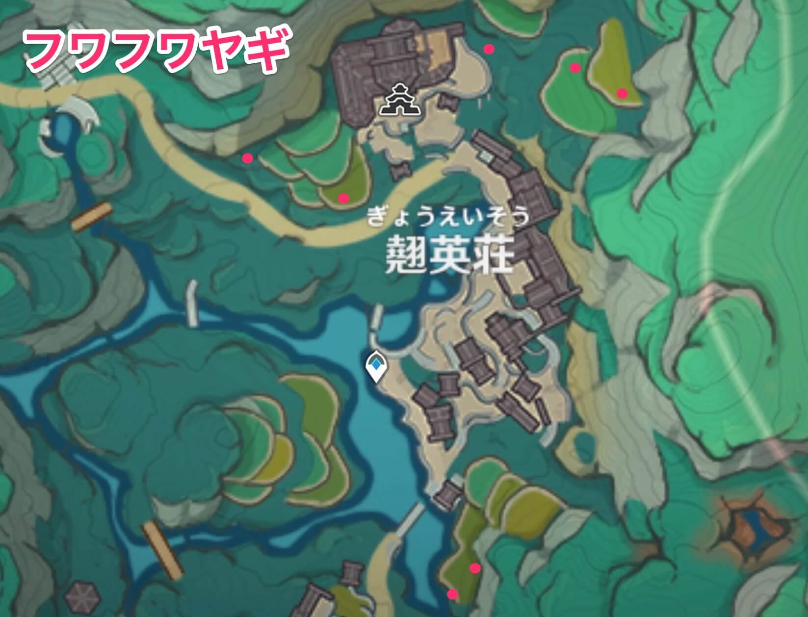 フワフワヤギのマップ画像