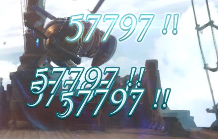 同じダメージが出ている画像