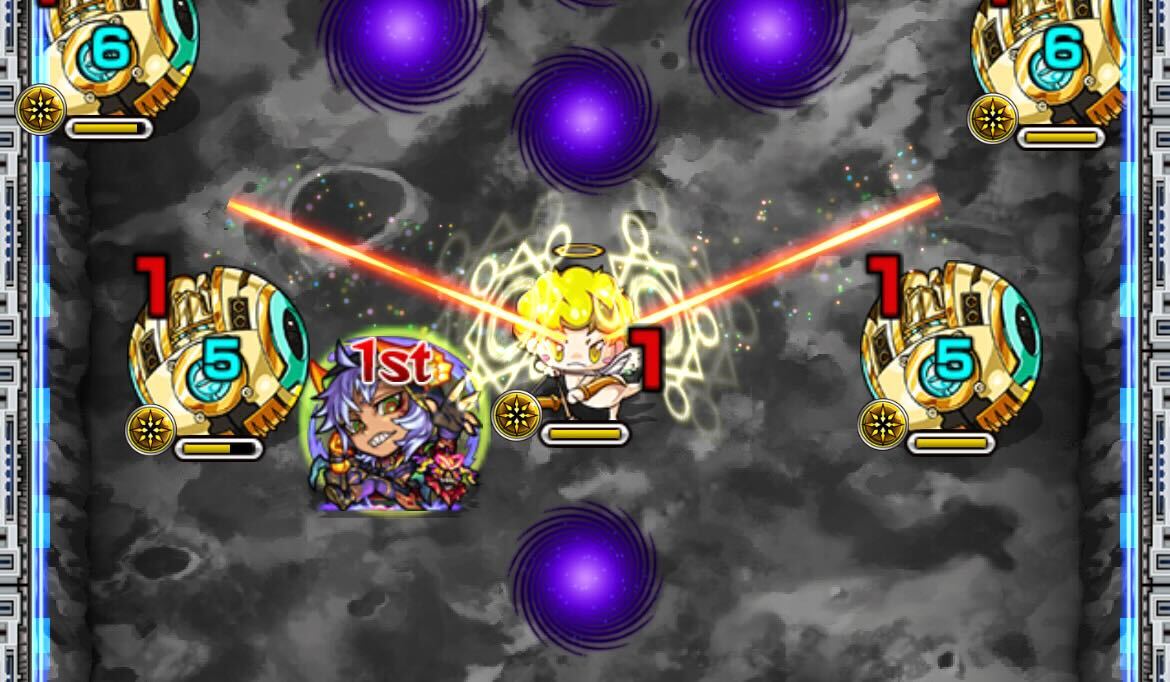 天使のセンサーでHPを多く保ちながら敵を攻撃