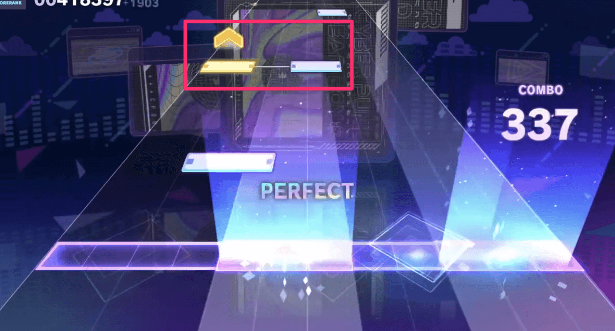 通常ノーツと同時に出てくるパターン