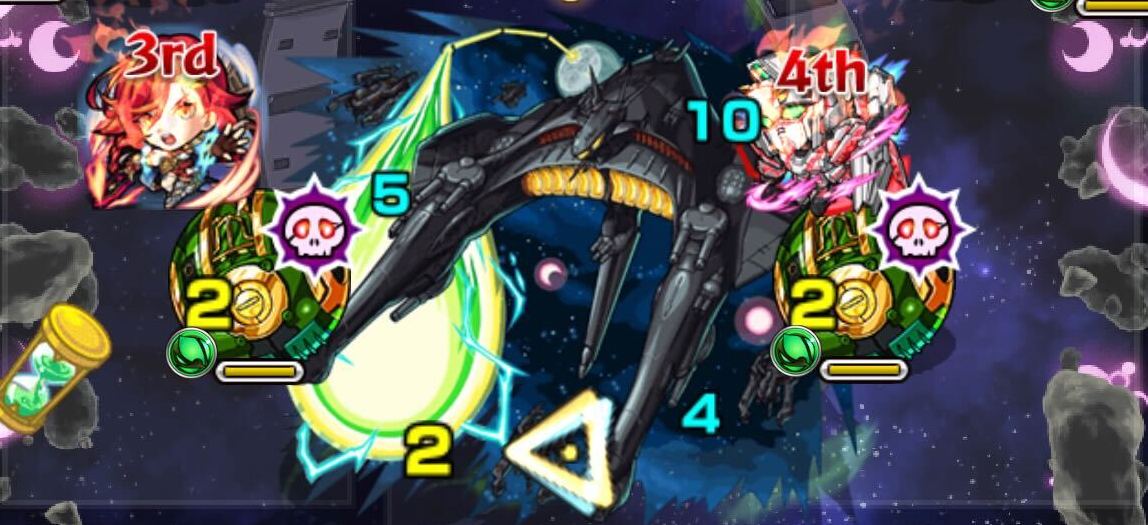 エレメントエリア内で攻撃