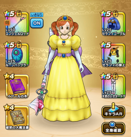 しんぴの水晶回復量検証時の装備