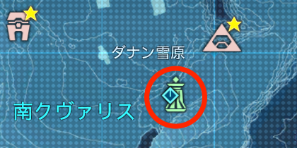 南クヴァリスのフィールドレースの場所