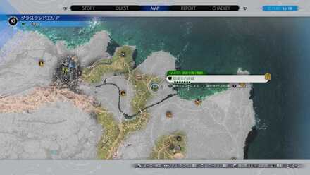 クエストの場所マップ拡大