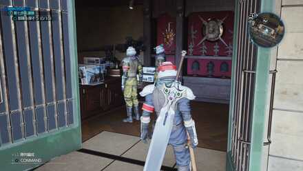 プラモを見ている兵士