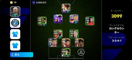 3-2-4-1(中盤低位置)のフォーメーション画像