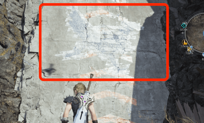 山チョコボの壁画