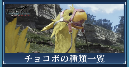 チョコボの種類