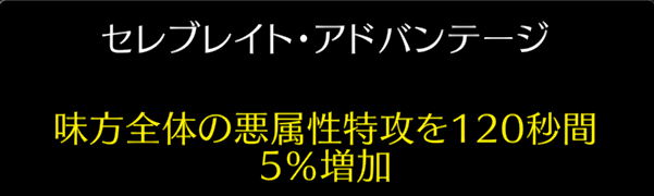 パーティ全体に寄与するパッシブ効果もあり