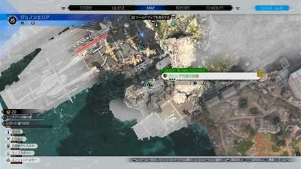 クエストの場所マップ拡大