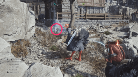 埋もれた材木の場所②