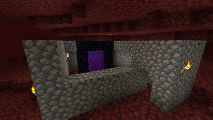 丸石ネザー拠点