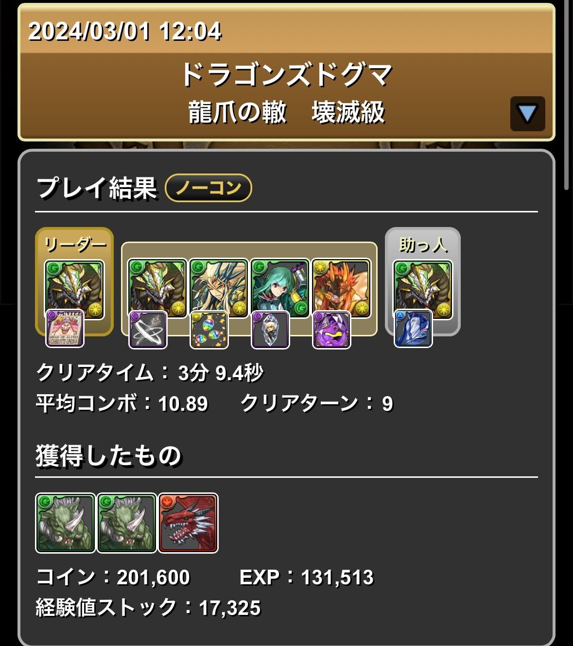 正月ノルディス編成クリア履歴