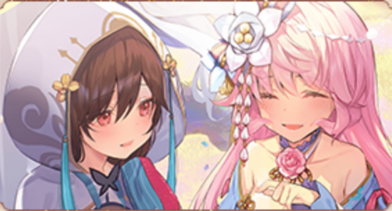 満開の桜と少女たち